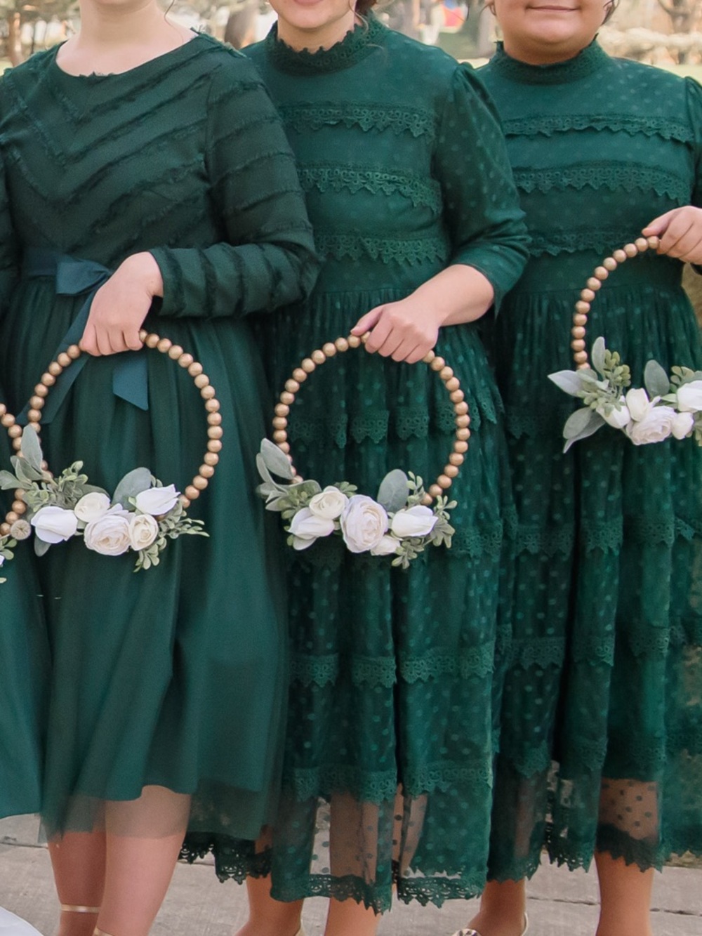 💚Dainty Jewells Emerald Green Lace Tiered Midi Dress💚